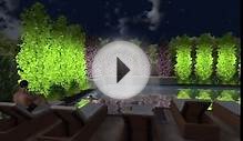 3D Landscape Design - Night Video (AquaSpa Pools